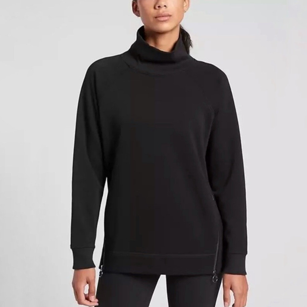 Athleta Women's Pullover Sweatshirt Medium Black
